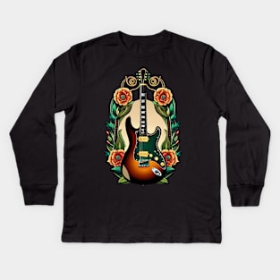 Electric guitar ever green 26 Kids Long Sleeve T-Shirt